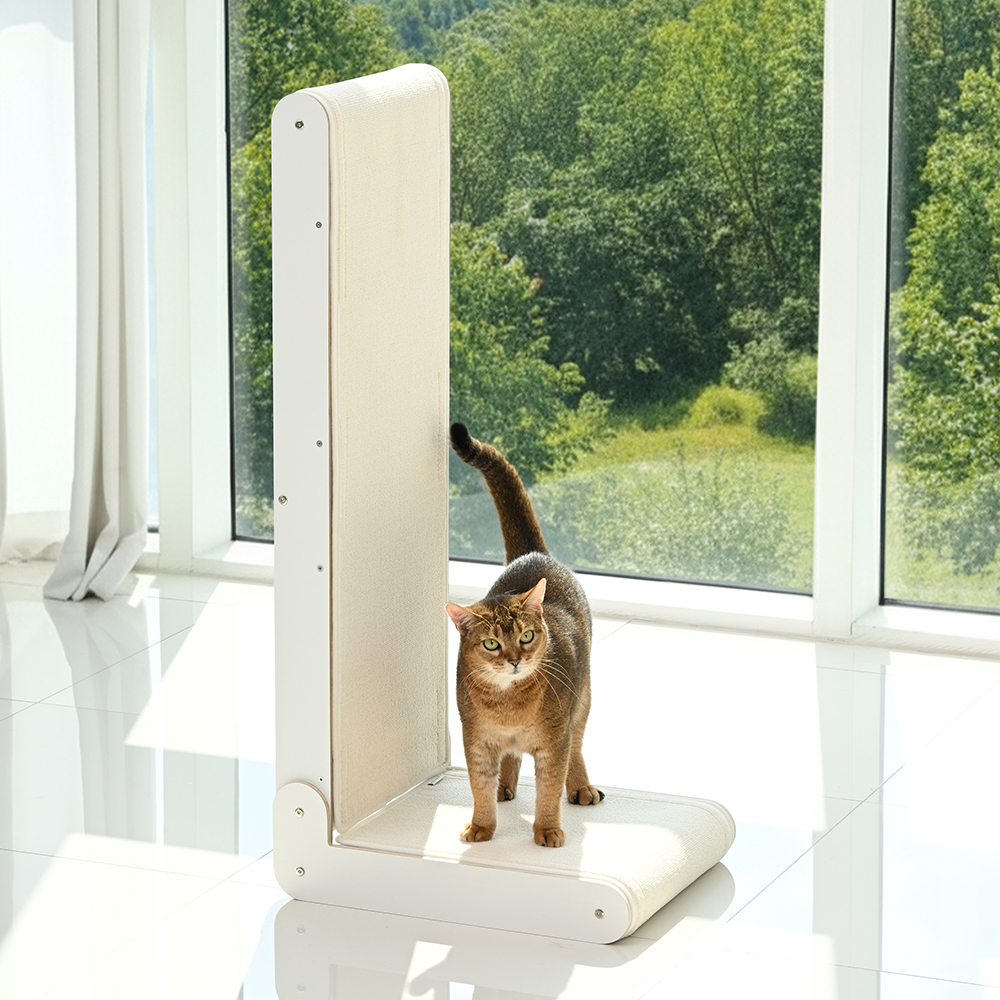펫코본 고양이 수직 원목 스크래쳐 카페트 교체형 철제프레임 대형