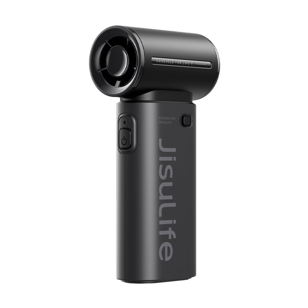 [아마존1위] 지수라이프 손 미니 무선 휴대용 선풍기 손풍기 Life9 카본 블랙
