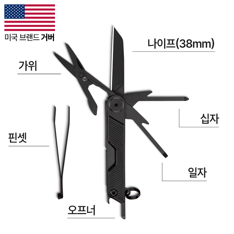 GERBER 암바 미니 블랙 멀티툴 - 상세 이미지 2