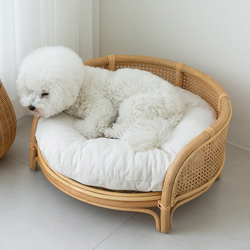 케인 강아지침대 고양이해먹 라탄 고양이 집 쇼파 펫베드 애견 원목침대