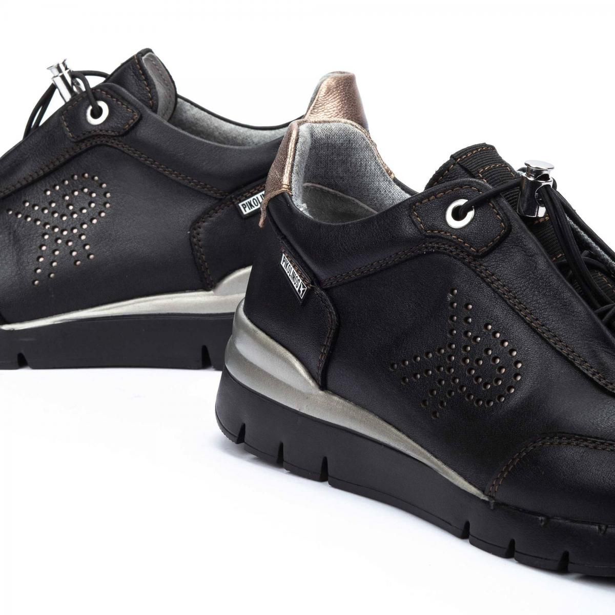 피콜리노스 친환경 초경량 로우탑 스니커즈 CANTABRIA PKW4R-6656ZN BLACK - 상세 이미지 3