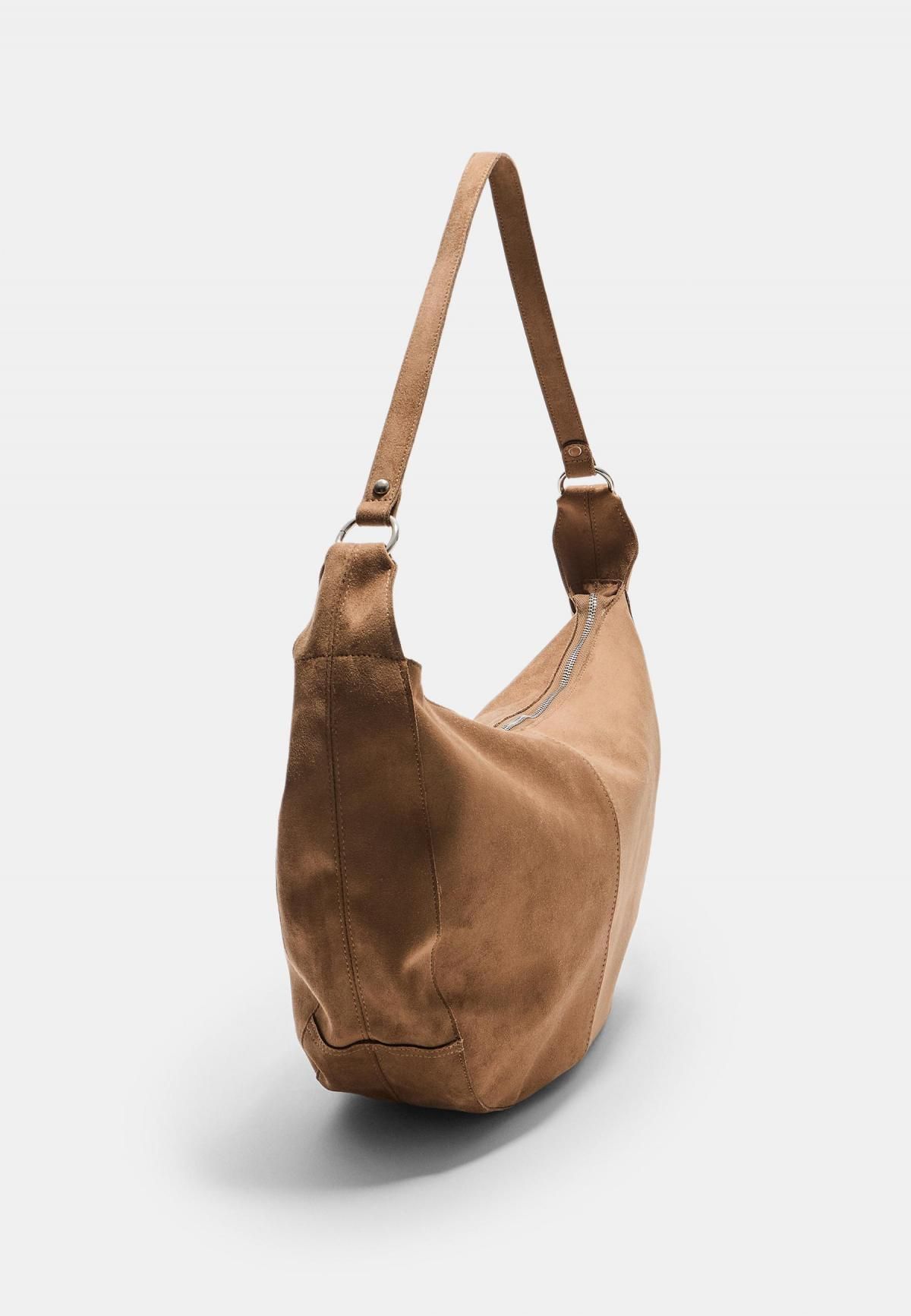 스트라디바리우스 소프트 페이크 스웨이드 베이직 숄더백 3540/801 BEIGE - 상세 이미지 2