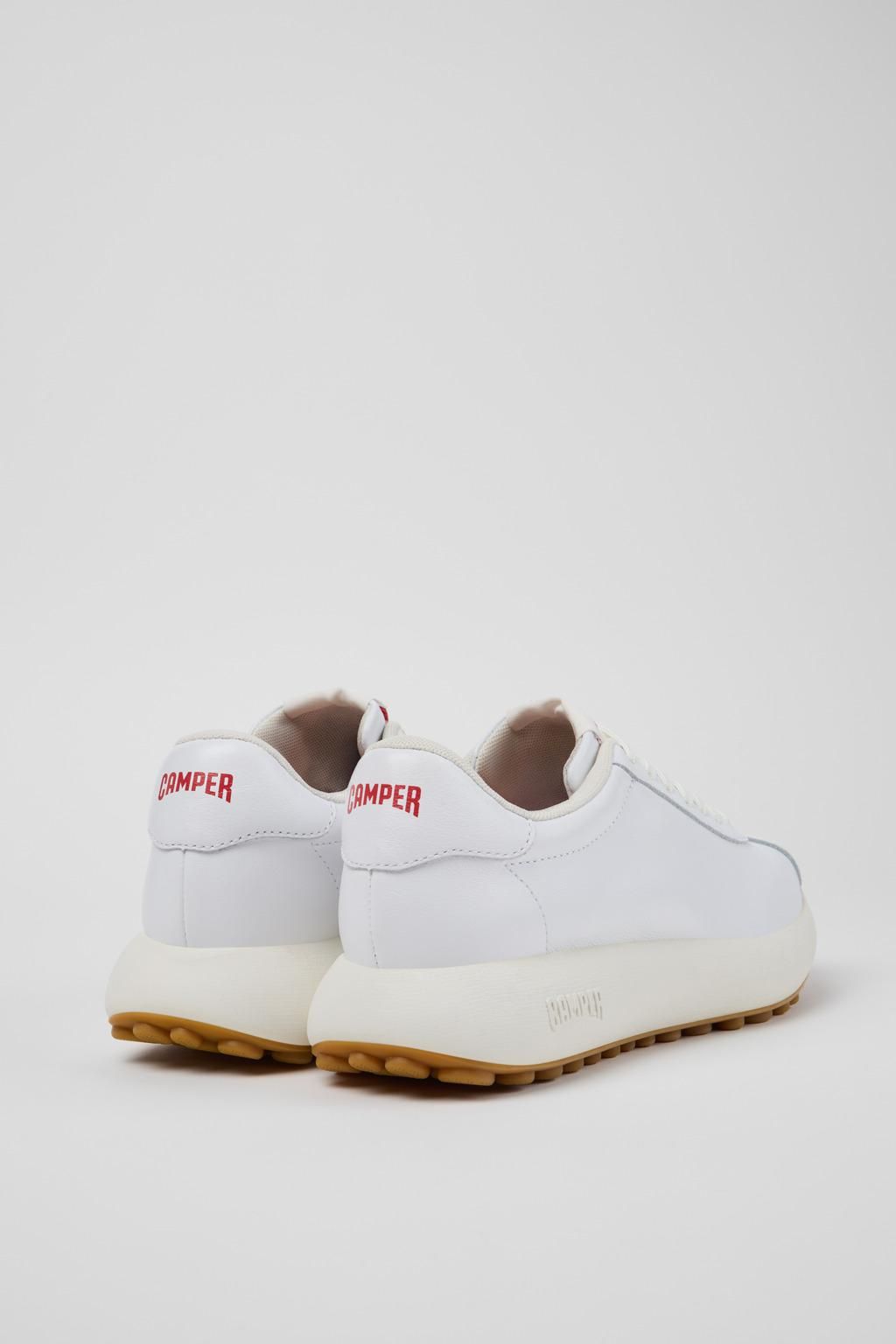 캠퍼 화이트 레더 로우탑 스니커즈 Pelotas Athens K201853-002 WHITE - 상세 이미지 3