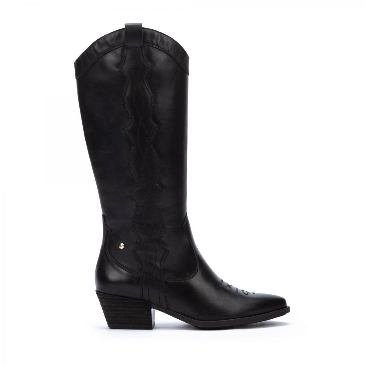 피콜리노스 웨스턴 카우걸 스타일 롱부츠 VERGEL W5Z-9546 BLACK - 메인 이미지