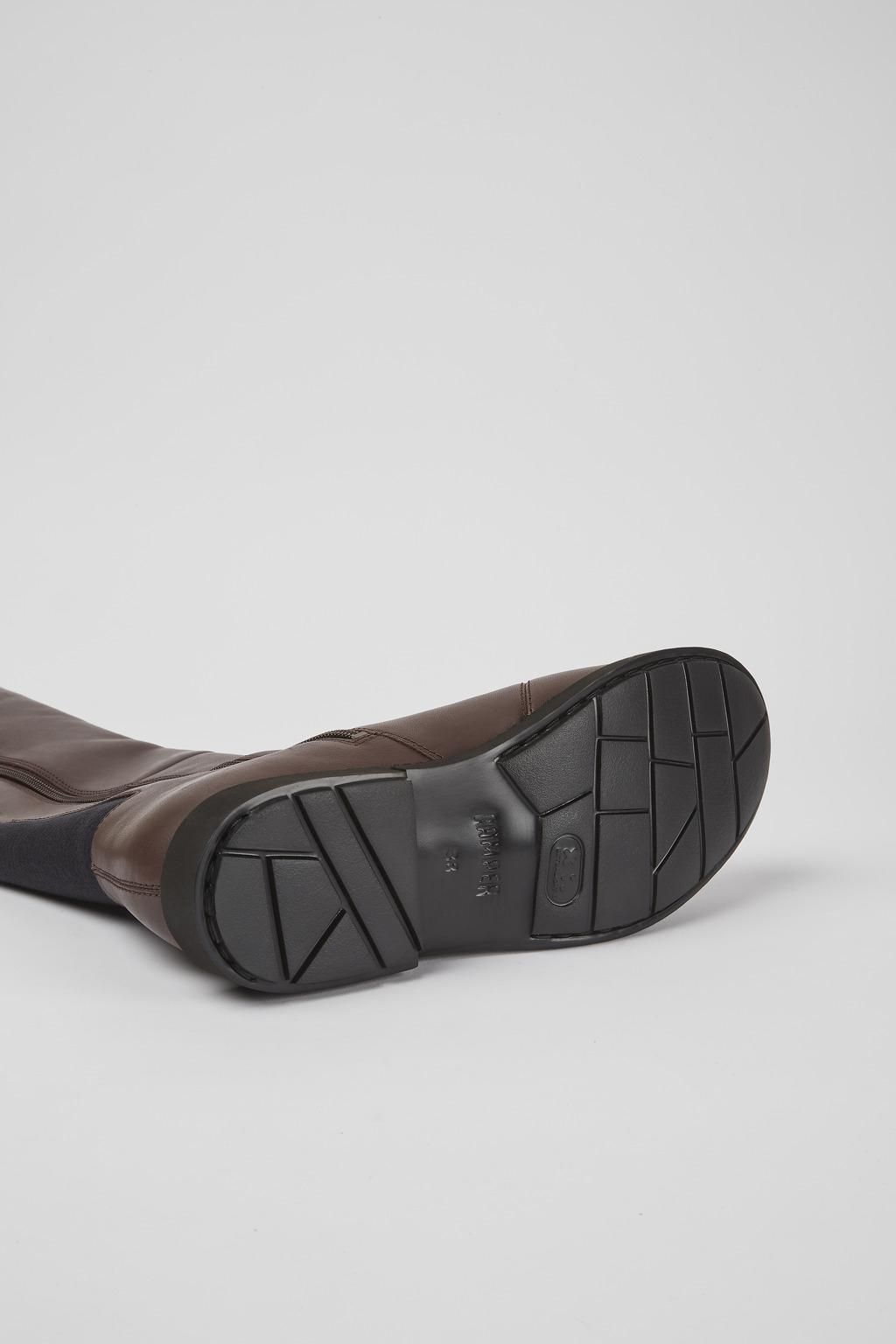 캠퍼 프리미엄 레더 브라운 청키솔 롱부츠 Neuman K400248-005 BROWN - 상세 이미지 5