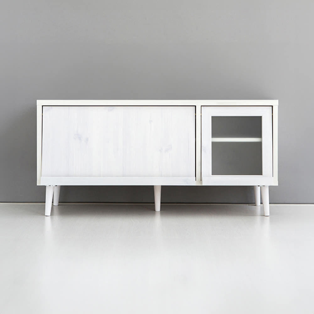 필몬 TV거실장 2문58120 1200x400x580mm, 화이트파인베니어 4555.5425