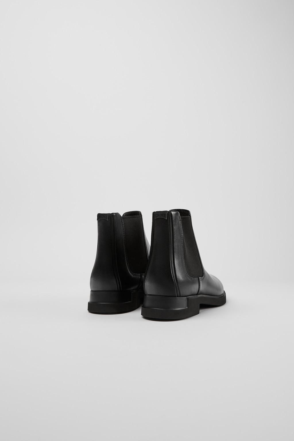 캠퍼 클래식 블랙 레더 첼시 앵클부츠 Iman K400299-001 BLACK - 상세 이미지 3