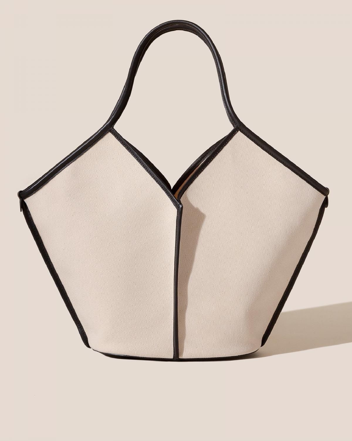 헤레우 칼렐라 프리미엄 오가닉 레더트림 토트백 7697090248920 BEIGE/BLACK - 메인 이미지