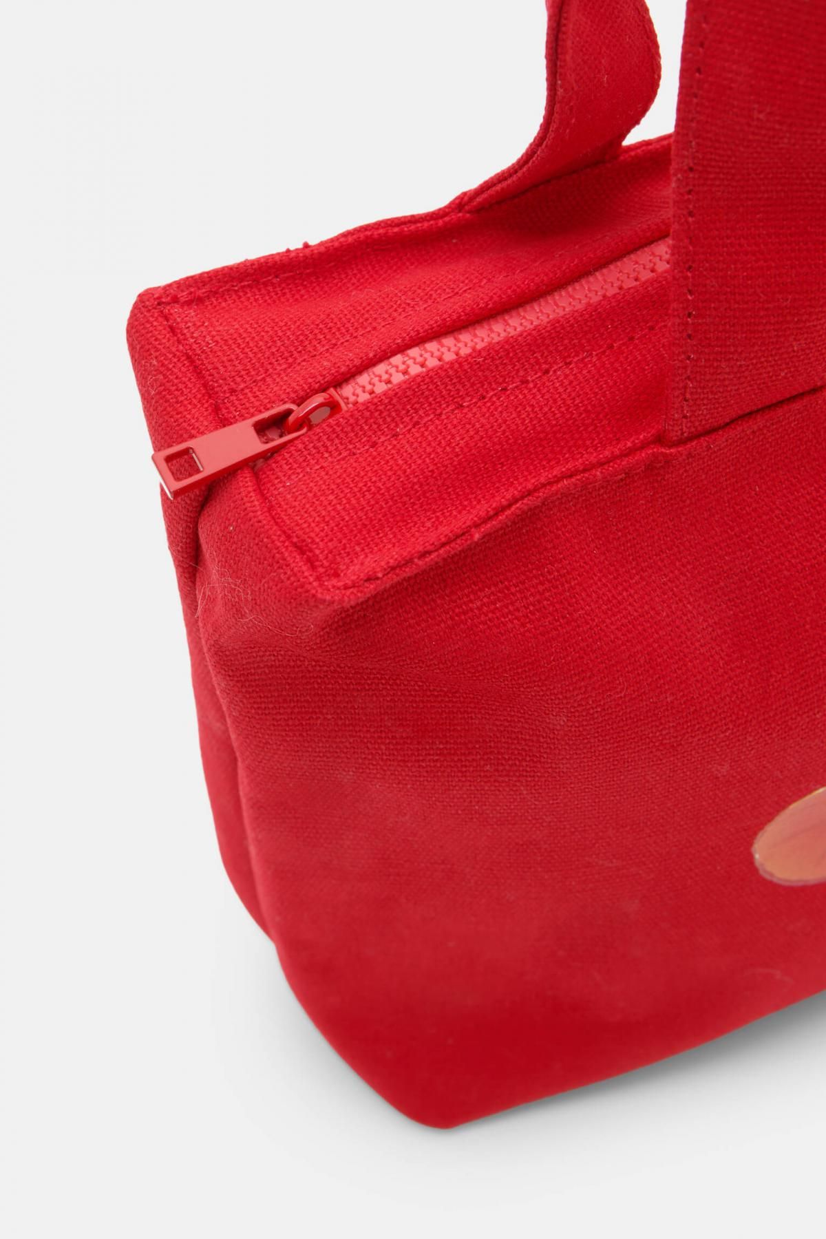 풀앤베어 플라워 프린트 미니 토트백 3987/316 RED - 상세 이미지 3