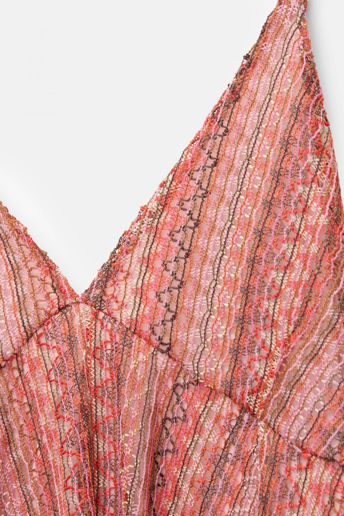 풀앤베어 보헤미안 패턴 브이넥 미니 원피스 7394/309 RED - 상세 이미지 4