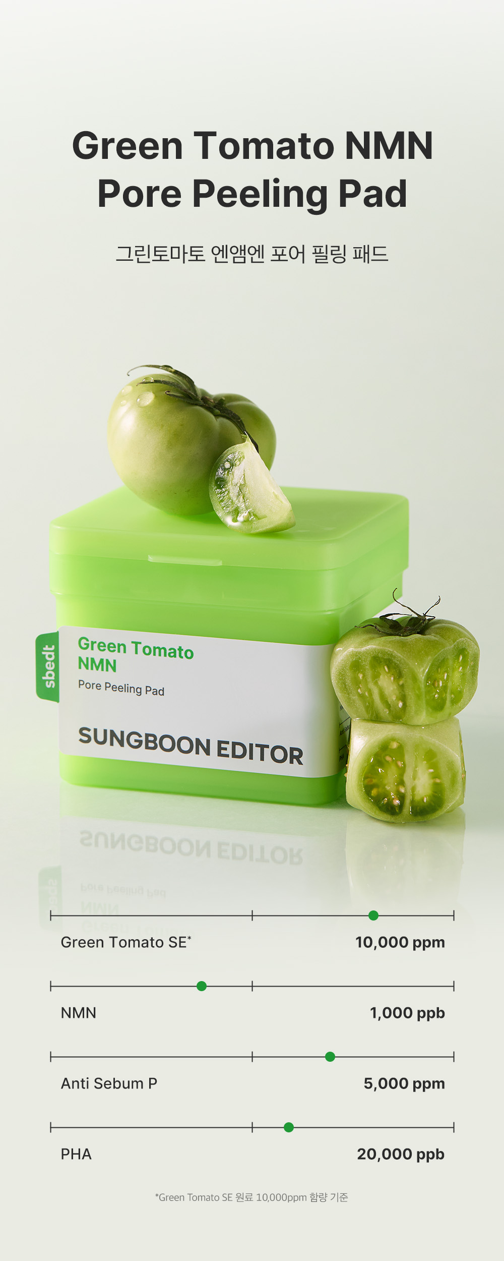 sungboon editor green tomato chemical exfoliant