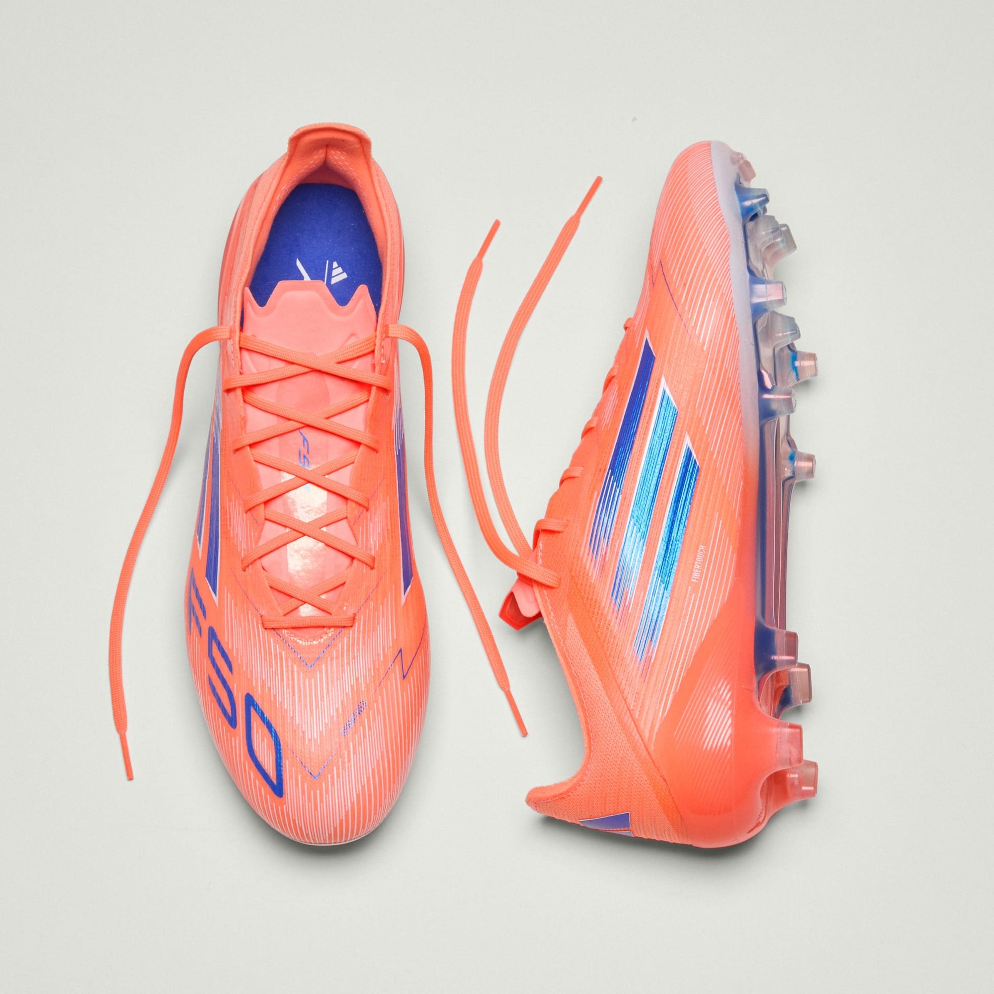 F50 Elite FG Cleats (Coral Blaze Pack) Beam Orange, US 6 - 상세 이미지 2