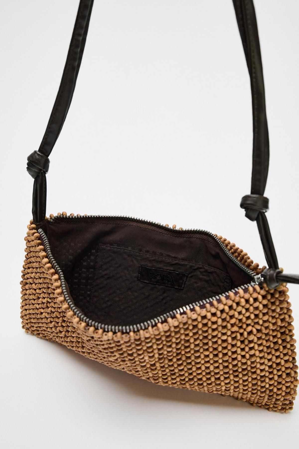 자라 빈티지 비즈 숄더백 6701/610 BROWN - 상세 이미지 4