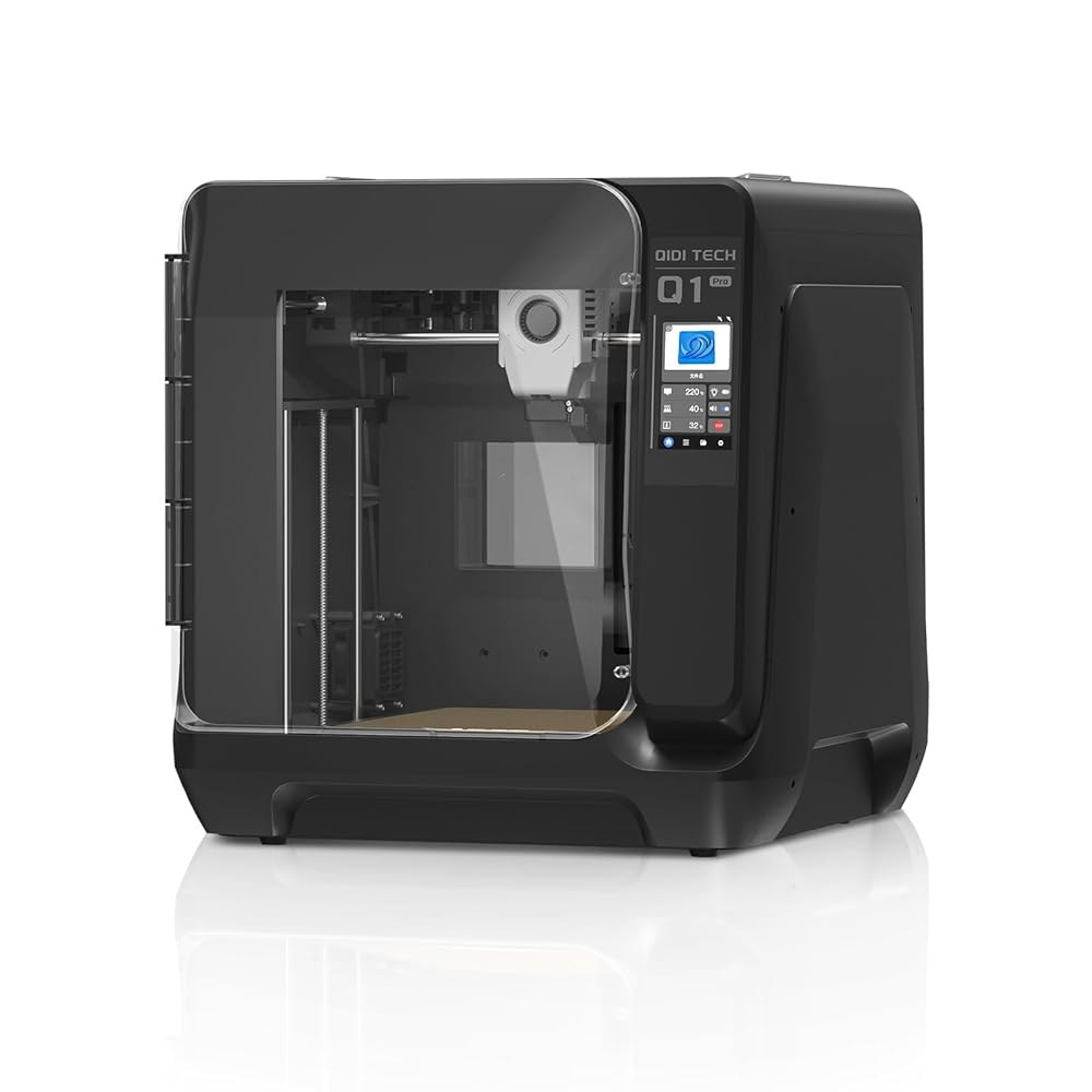 QIDI Q1 Pro 3D 프린터, 카메라가 장착된 600mm/s 고속 완전 자동 레벨링 60 챔버 열, 350 C 인쇄 지원 탄소 섬유 필라멘트, 엉킴 감지, 크기 9.65 x9 - 상품 이미지