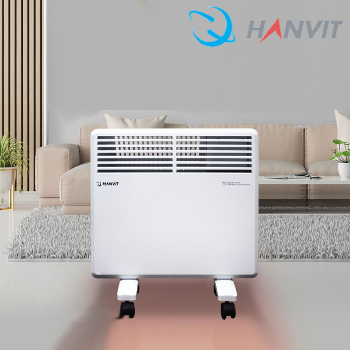 벽걸이 컨벡션히터 스탠드형 화장실난방기 이동식 전기컨벡터 1000W HV-C1000V