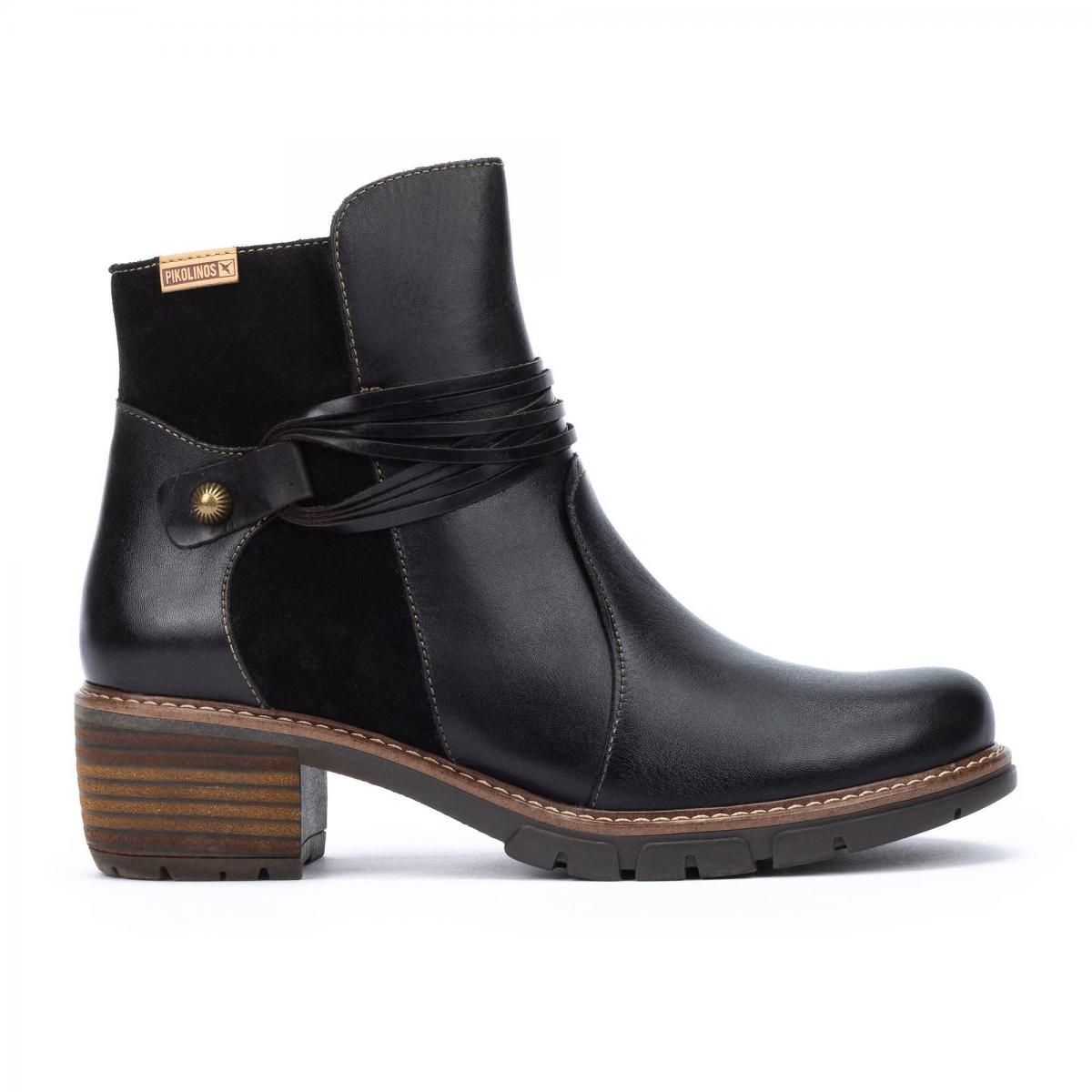 피콜리노스 데일리 컴포트 앵클부츠 SAN SEBASTIAN W1T-8906C2 BLACK - 상품 이미지
