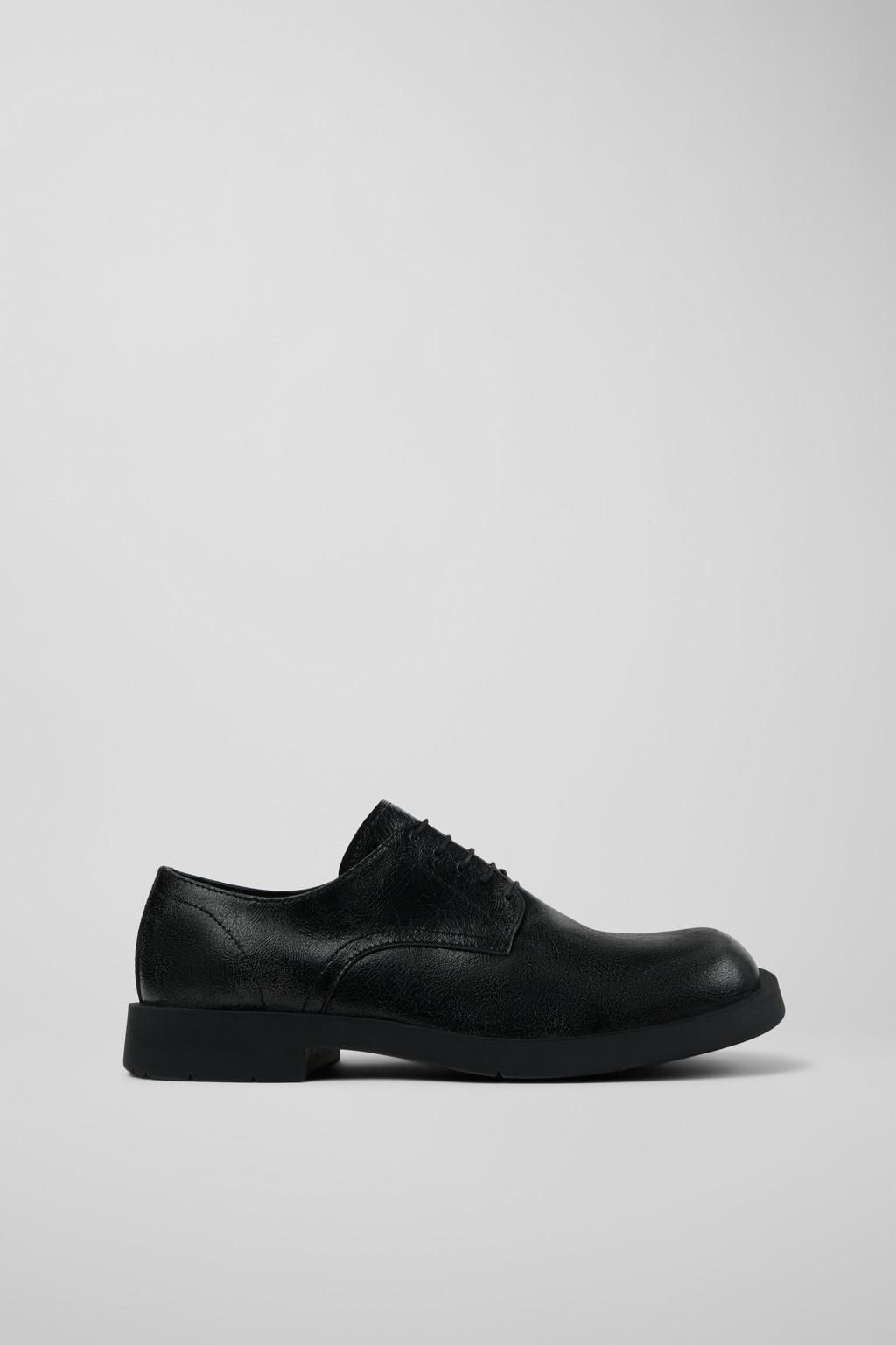 캠퍼 클래식 블랙 레더 레이스업 슈즈 Mil 1978 A500002-015 BLACK - 상품 이미지