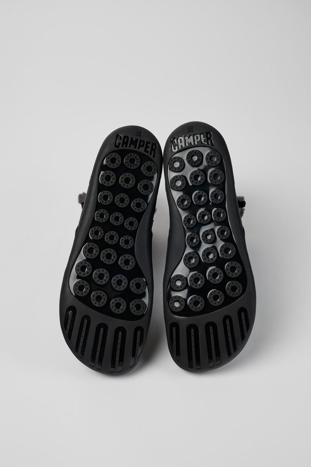 캠퍼 베이직 블랙 레더 앵클부츠 Peu K400505-012 BLACK - 상세 이미지 5