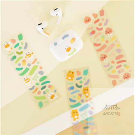 에이프릴샤워 컨페티 스티커 선물포장스티커 핸드폰꾸미기