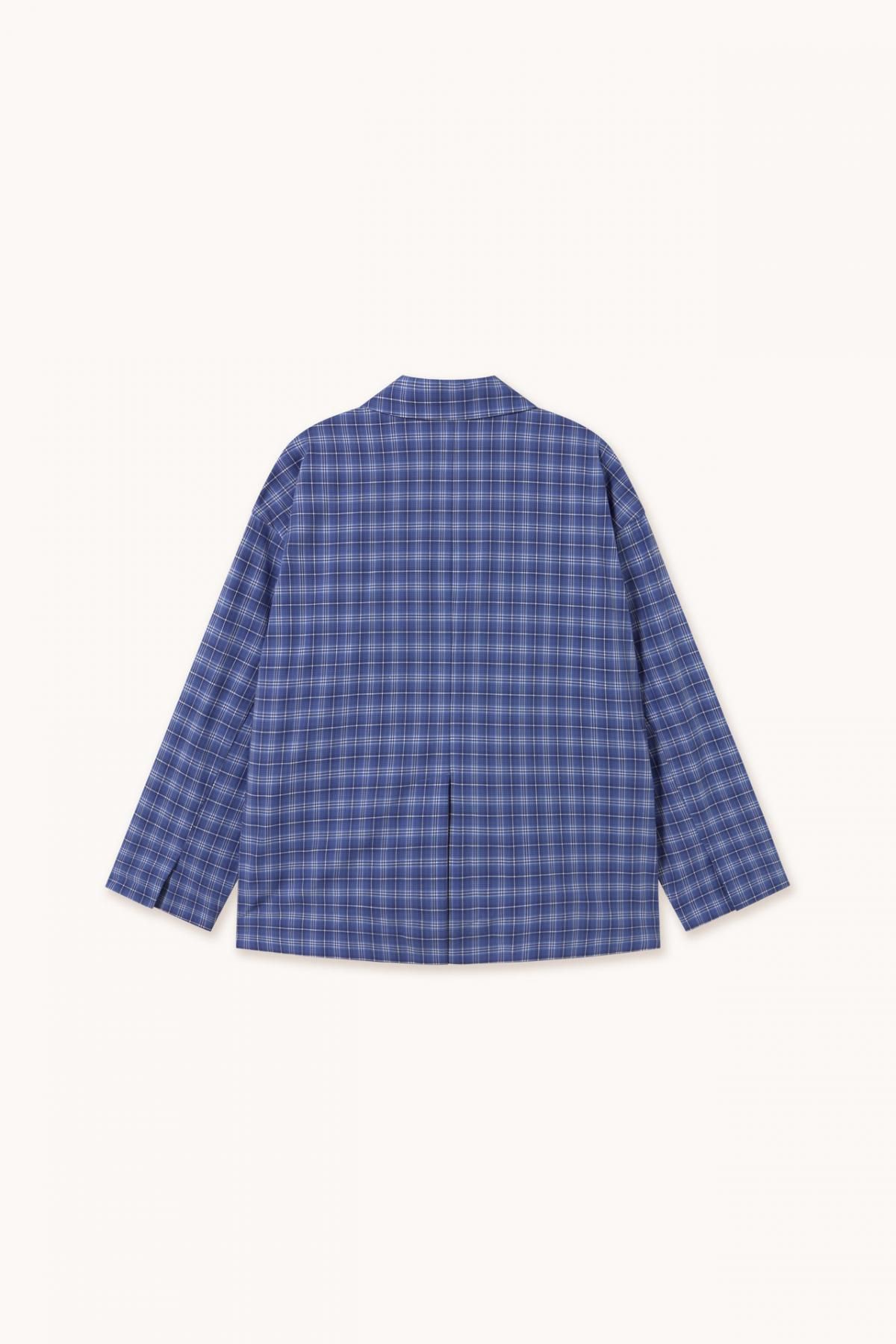 타이니코튼 체크 오버핏 테일러드 재킷 BLAZER A CUADROS SS25-707M86 ONE COLOR - 상세 이미지 4