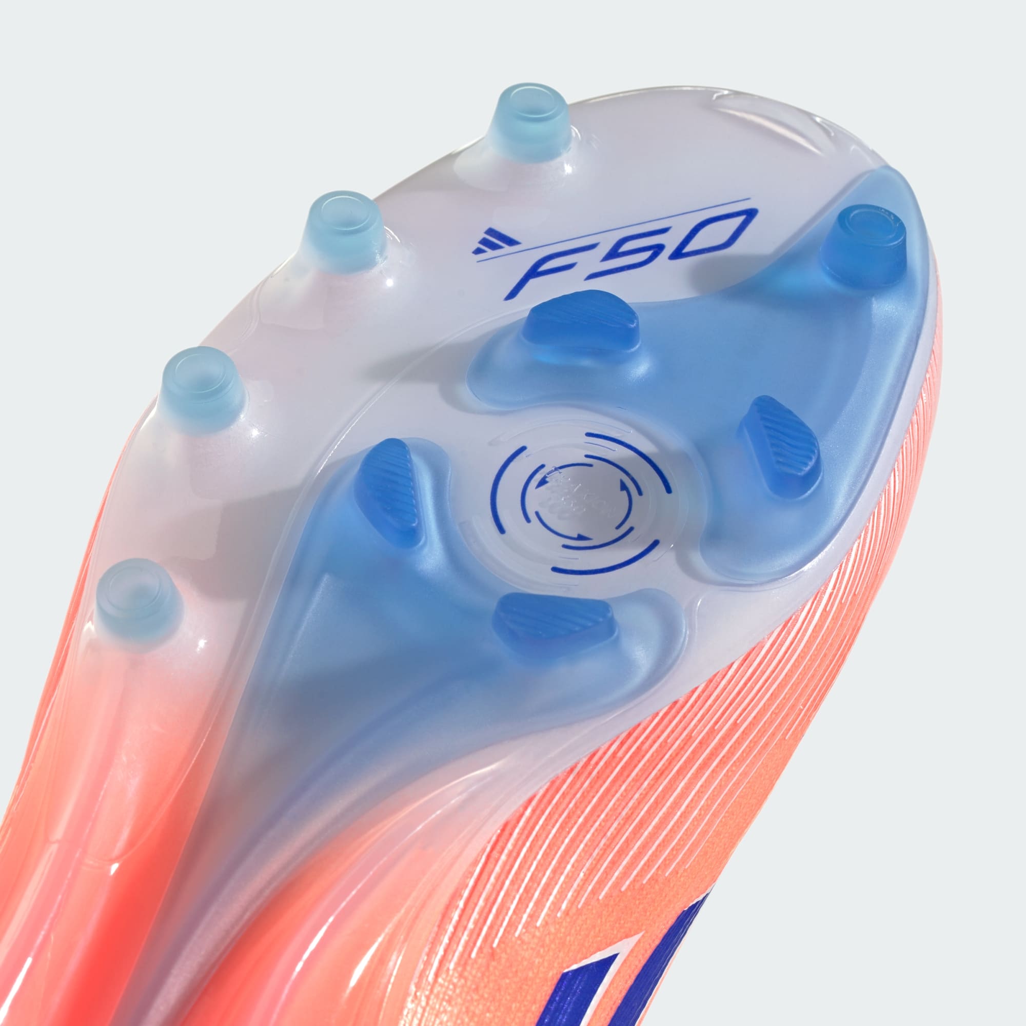 F50 Elite AG Cleats (Coral Blaze Pack) Beam Orange, US 13 - 상세 이미지 2