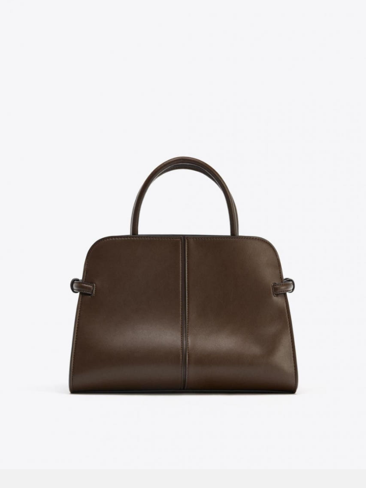 자라 맥시 시티백 6353/610 CHOCOLATE