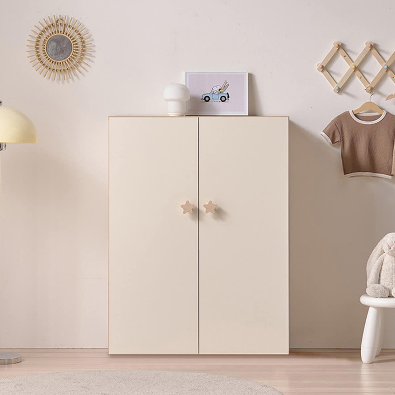 아기 옷장 행거 유아장 아기방 옷장 여아 베이비장 800x500x1050, 내추럴콤비