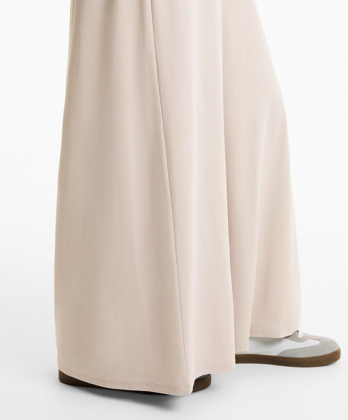 오이쇼 모달 와이드 V컷 웨이스트 플루이드 팬츠 3332/738 PALEMINK - 상세 이미지 4