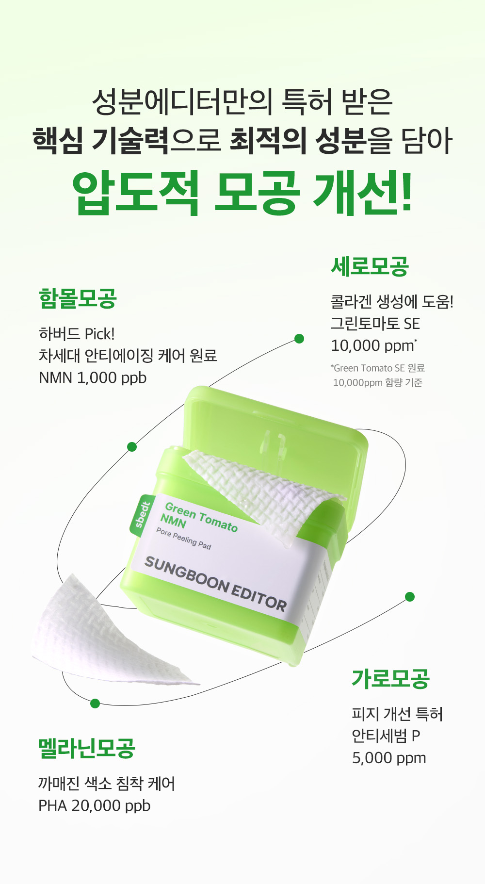 sungboon editor green tomato chemical exfoliant