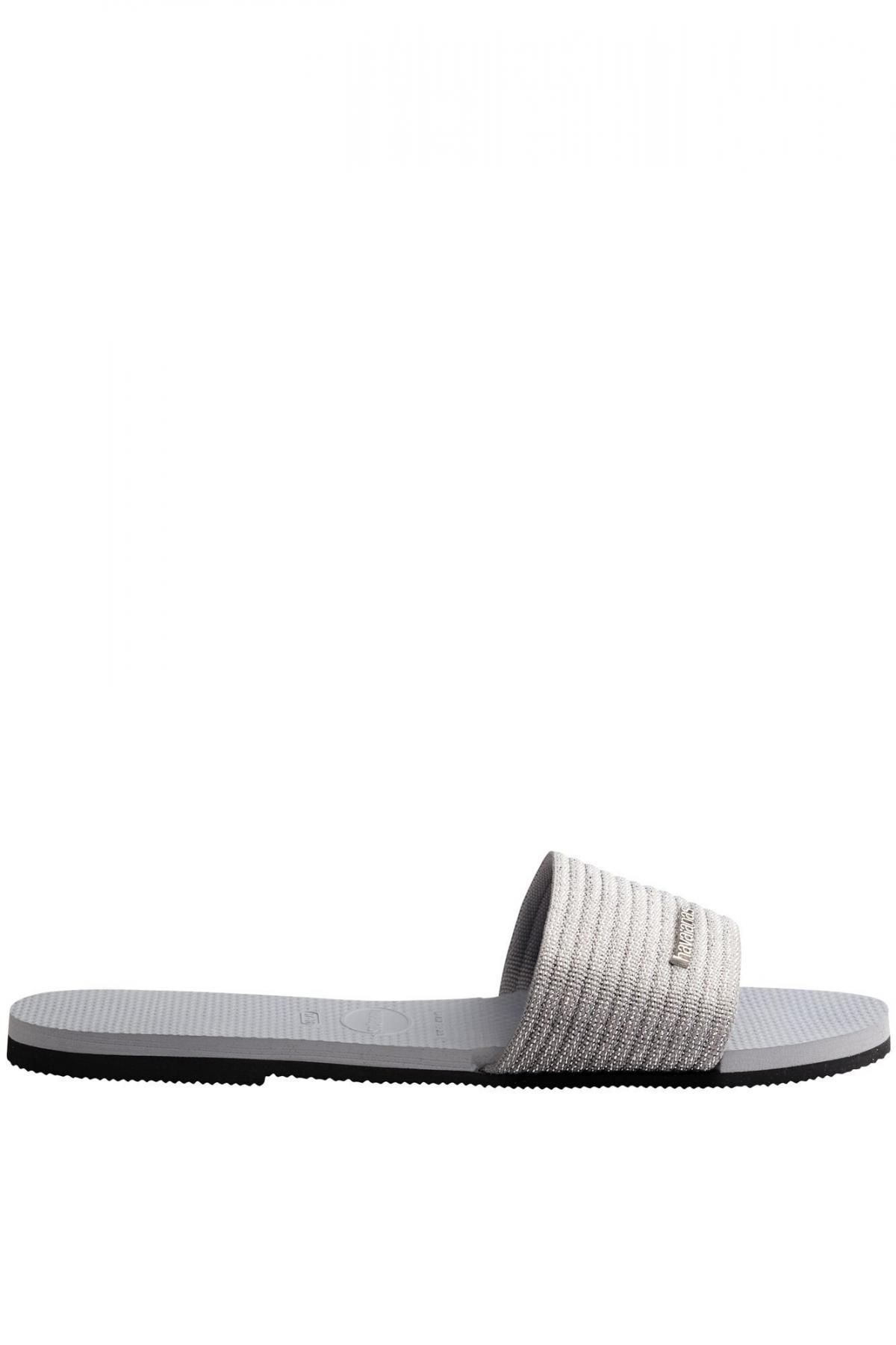 하바이아나스 메탈릭 슬라이드 샌들 Havaianas You Malta Metallic 4183434 GRIS - 상품 이미지