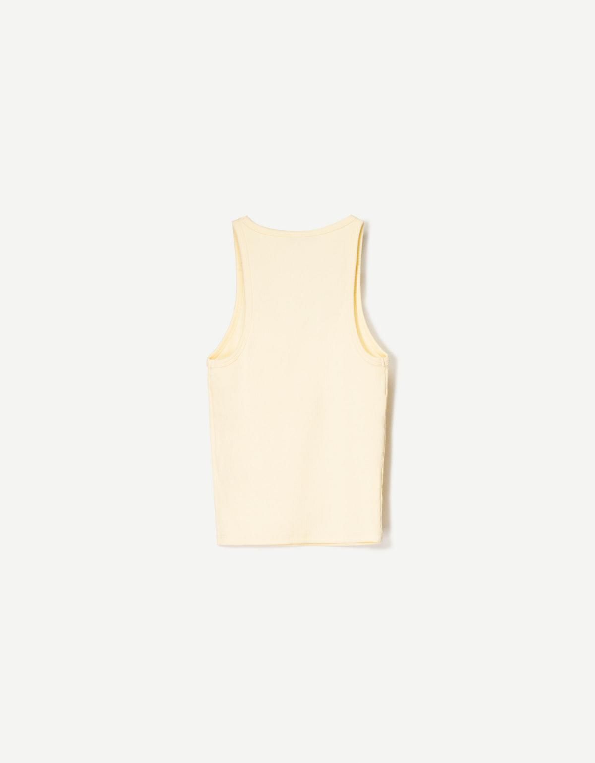 버쉬카 민소매 립 티셔츠 2338/152 YELLOW - 상세 이미지 2