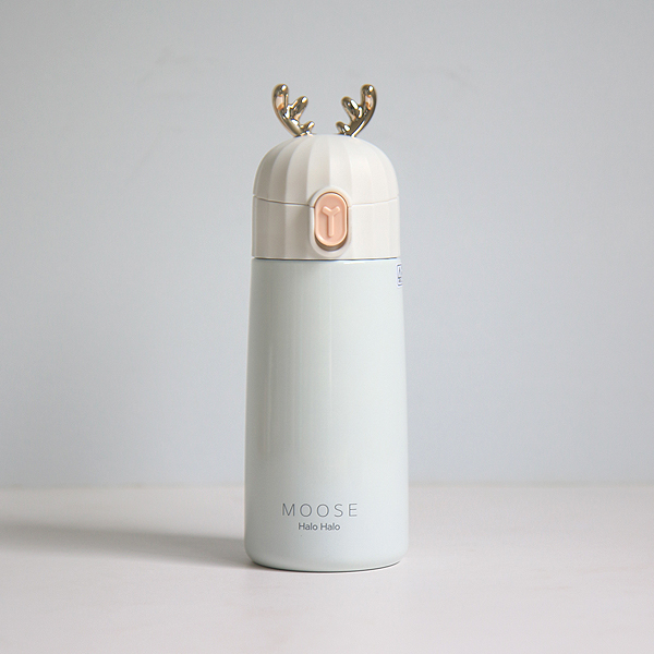 [3+1] 귀여운 미니 텀블러 어린이집 유치원 물병 선물 루돌프 270ml, 화이트 - 상품 이미지