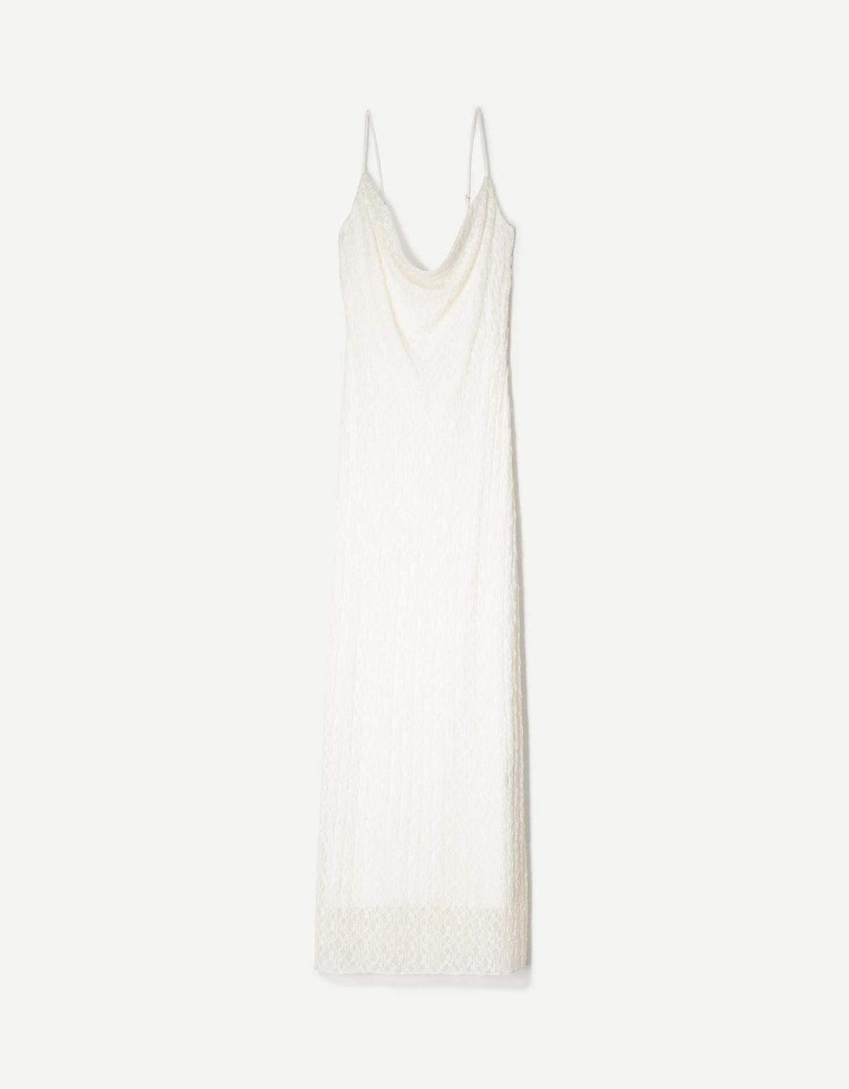버쉬카 블론드 레이스 미디 원피스 0560/714 OFF WHITE - 상품 이미지