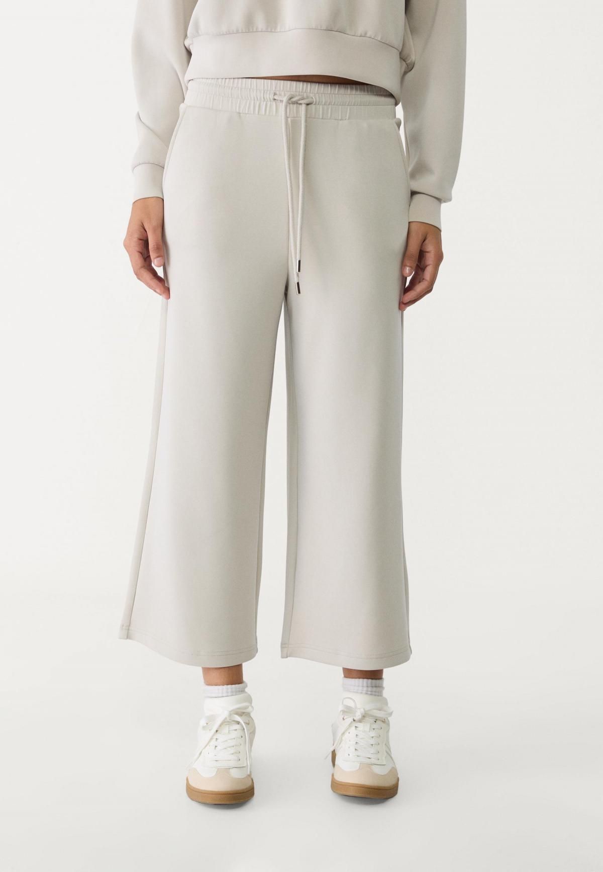 스트라디바리우스 모달블렌드 소프트터치 와이드 팬츠 7763/371 GREY - 상품 이미지