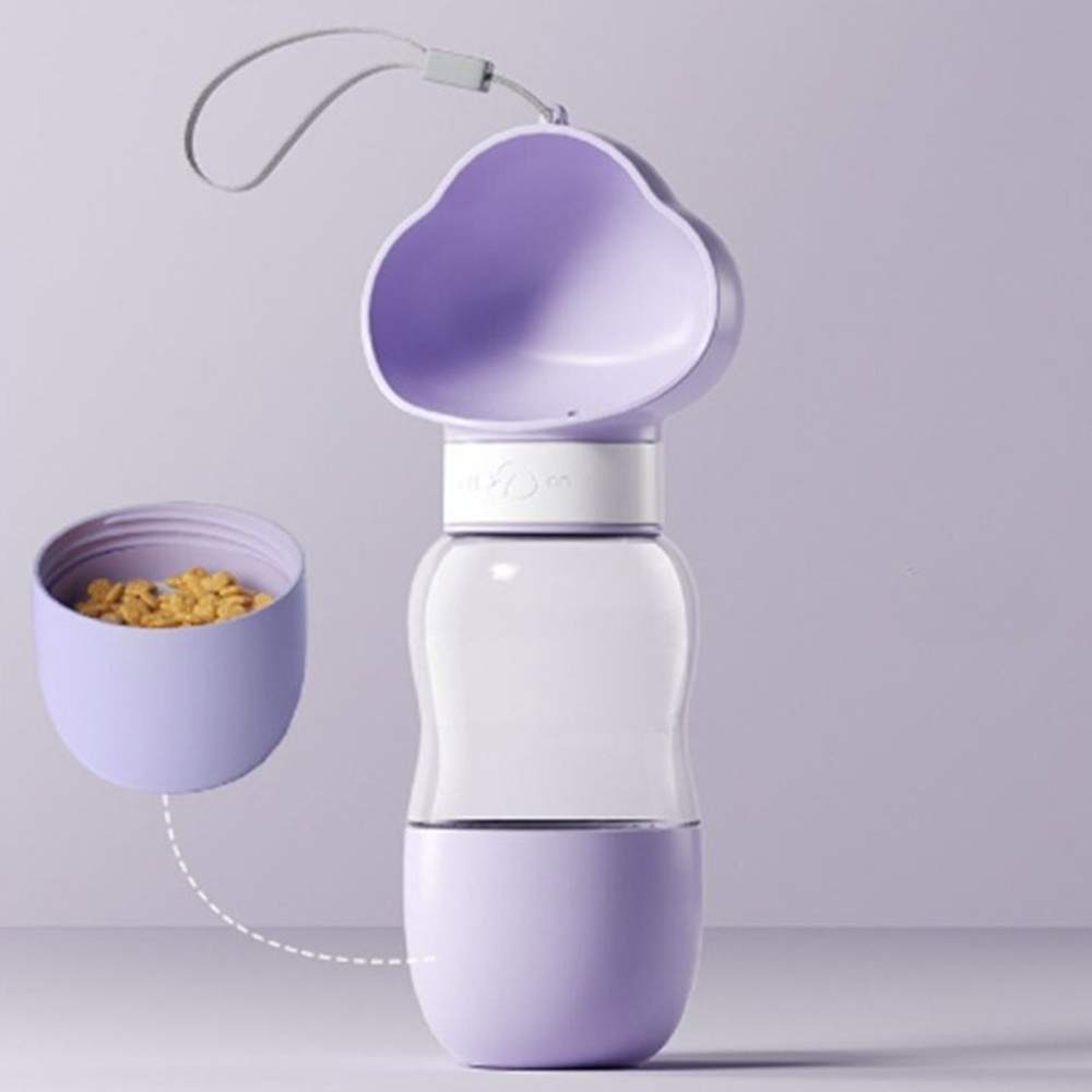 박대표마켓 2IN1 강아지물병 휴대용물통 간식통 350ml 산책용 반려견 급수기 - 상품 이미지