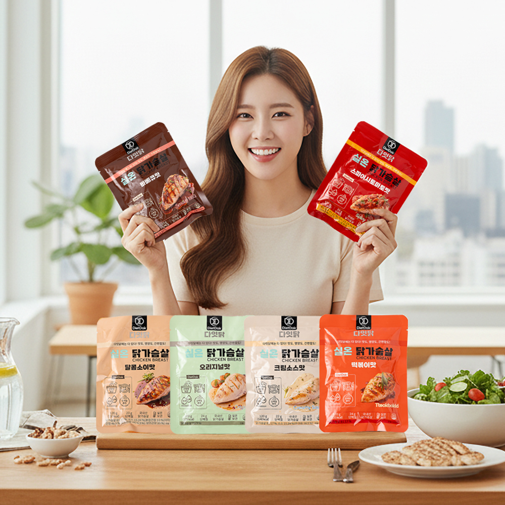 [오늘특가] 다잇닭 실온 닭가슴살 6종 혼합, 120g, 18개 - 상품 이미지