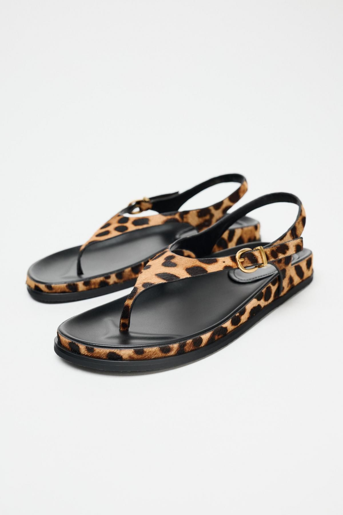 자라 레오파드 스트랩 레더 샌들 2625/510 LEOPARD - 상세 이미지 4