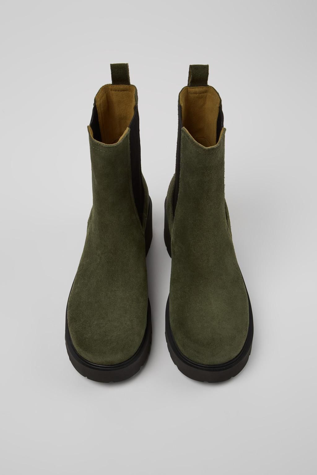 캠퍼 청키 앵클부츠 Milah 그린 누벅 K400575-014 GREEN - 상세 이미지 2
