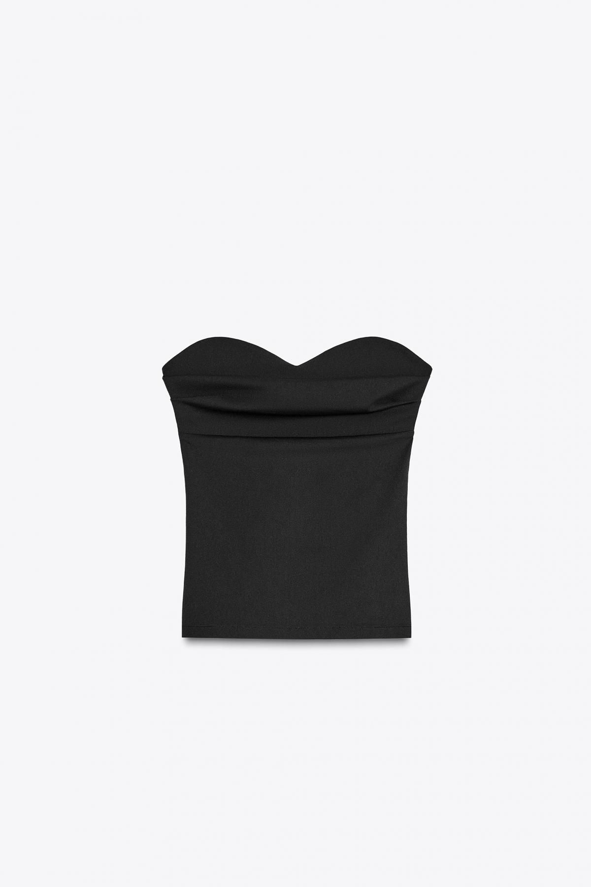 자라 텍스처 오프숄더 탑 3641/334 BLACK - 메인 이미지