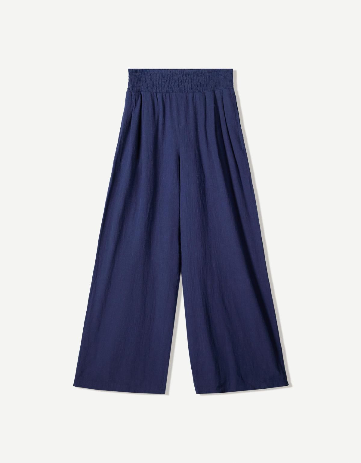 버쉬카 린넨 와이드핏 다트 팬츠 5084/207 NAVY - 상세 이미지 3