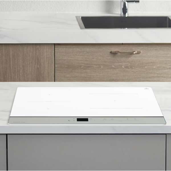 나비엔매직 3구 인덕션 슈퍼플렉스존 전기레인지 3.4kW ERI 3643 빌트인, 화이트 실버