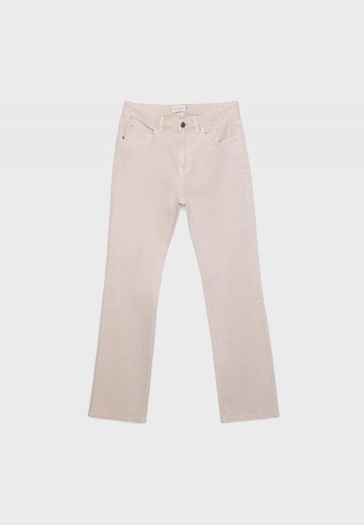 스트라디바리우스 컴포트 스트레이트핏 미드라이즈 데님 팬츠 1499/760 STONE - 상세 이미지 2