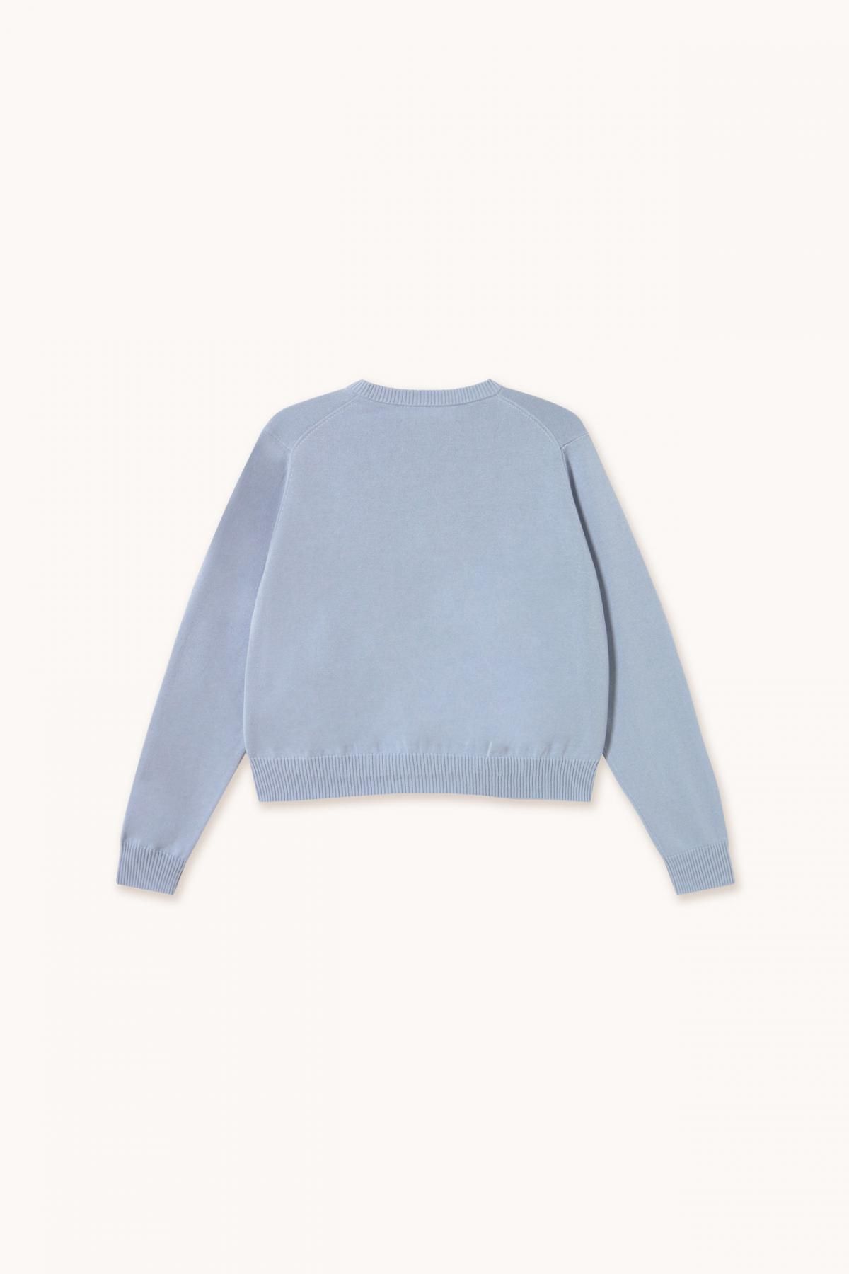 타이니코튼 라운드넥 버튼업 베이직 카디건 SS25-773L19 AZUL PASTEL - 상세 이미지 4