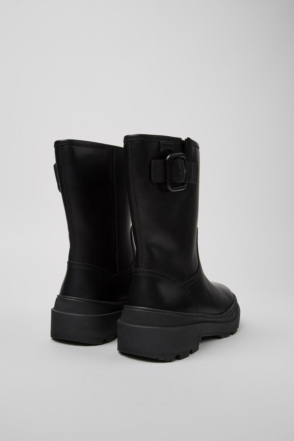 캠퍼 어반 미드 앵클부츠 블랙 레더 Brutus Trek K400783-001 BLACK - 상세 이미지 3
