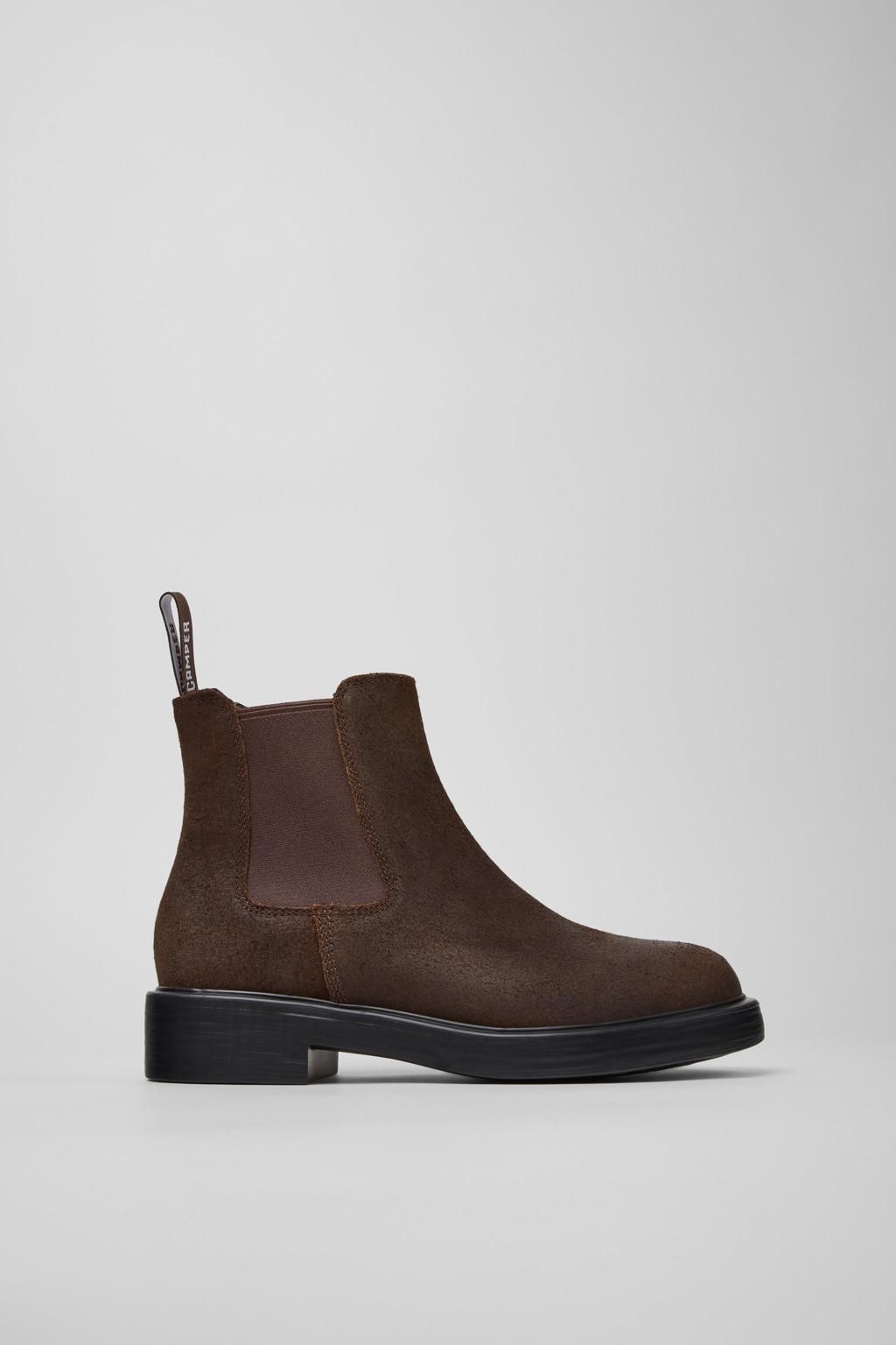 캠퍼 프리미엄 누벅 브라운 앵클부츠 Dean K400761-006 BROWN - 메인 이미지