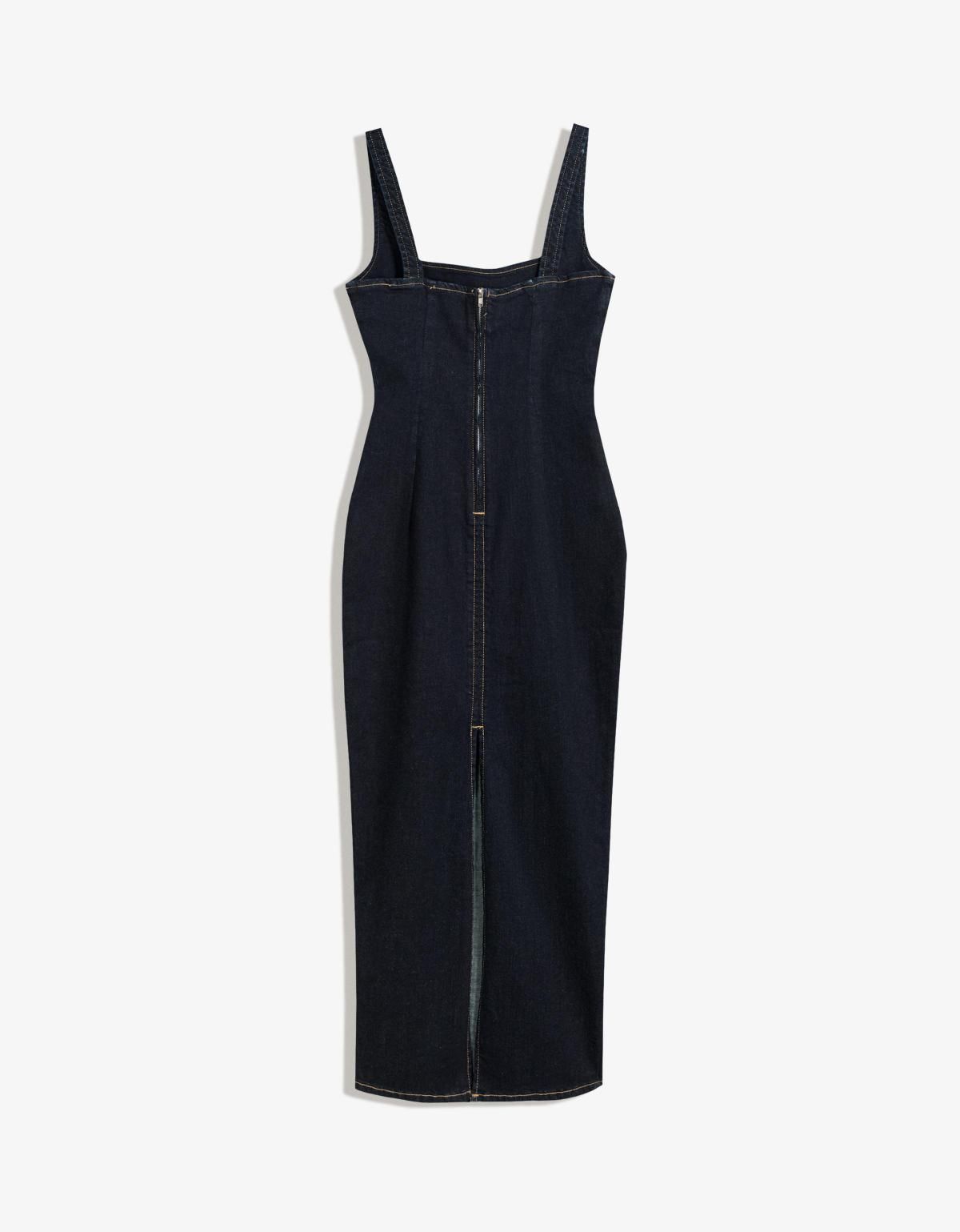 버쉬카 데님 스트랩 롱 원피스 0623/074 NAVY - 상세 이미지 5