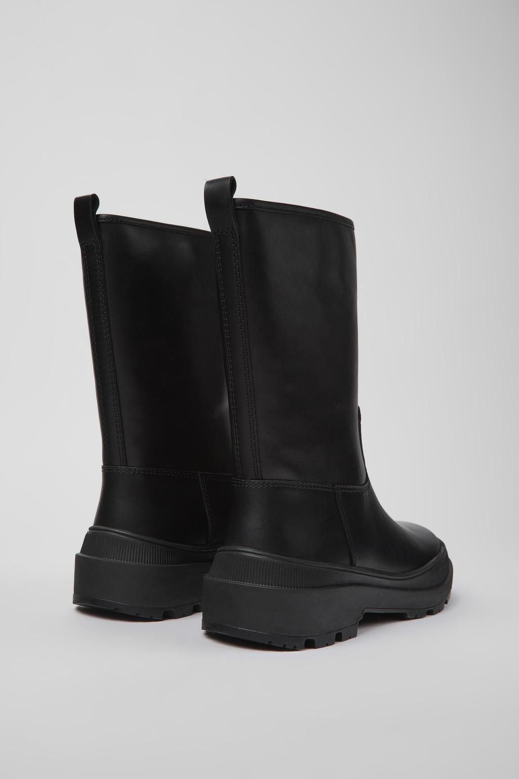 캠퍼 프리미엄 블랙 레더 테크니컬 미드부츠 Brutus Trek K400719-001 BLACK - 상세 이미지 3