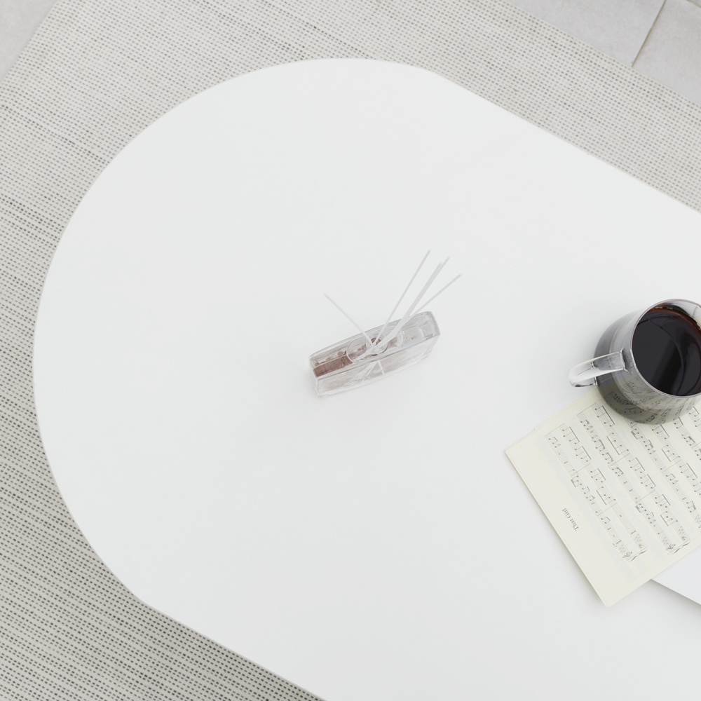 좌식테이블 공부상 식탁 낮은 타원형 거실 쇼파테이블 1200