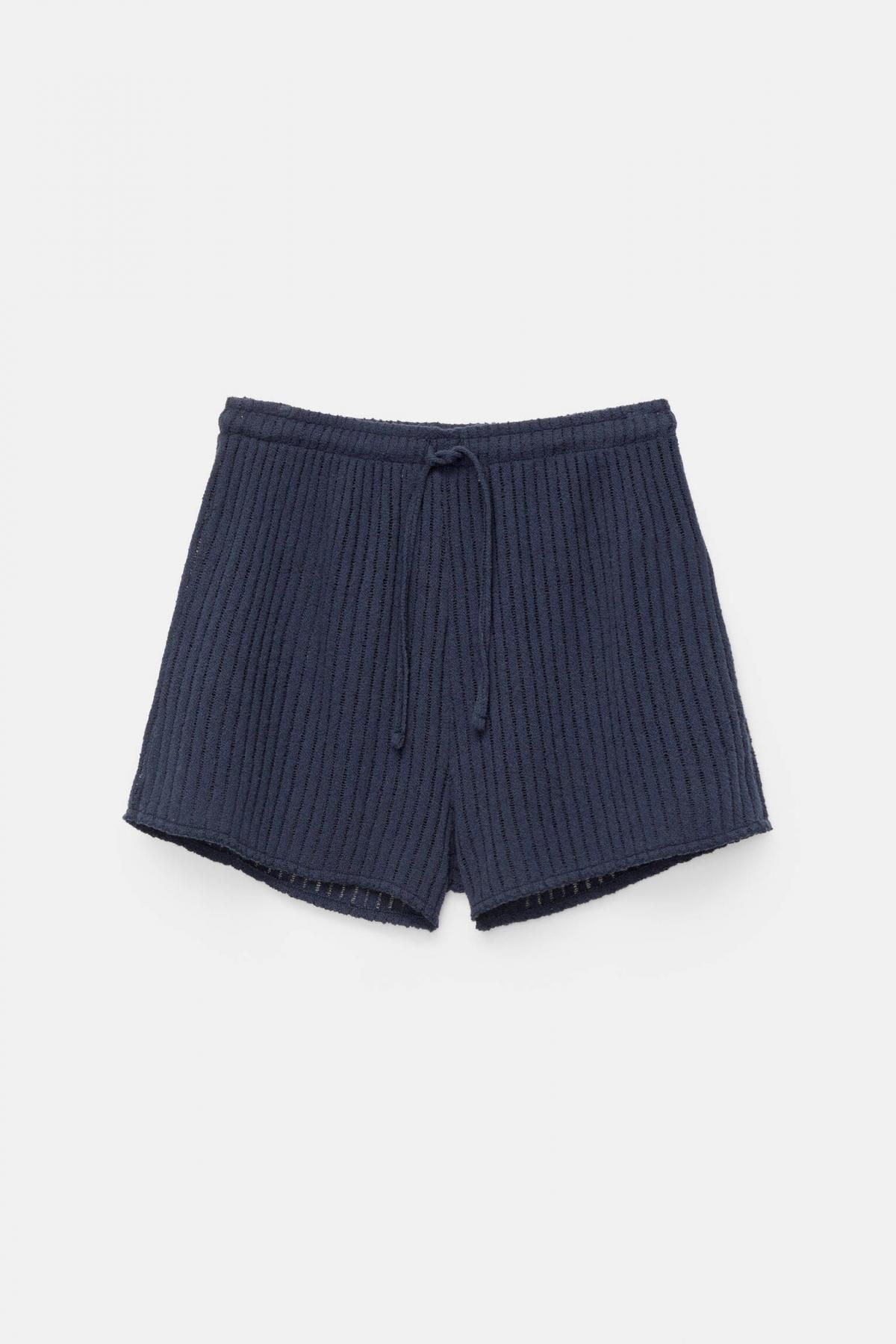 풀앤베어 네이비 니트 오픈워크 반바지 7696/338 NAVY - 메인 이미지