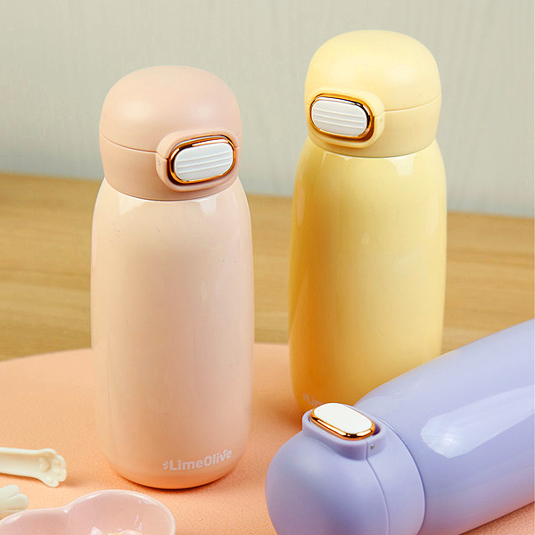 어린이 텀블러 원터치 초등 물병 물통 우주인 350ml, 그린 - 상세 이미지 3